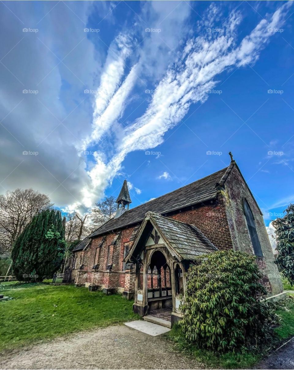 
200 year old chapel at the Quarry Bank Mill, Greater Manchester (UK)