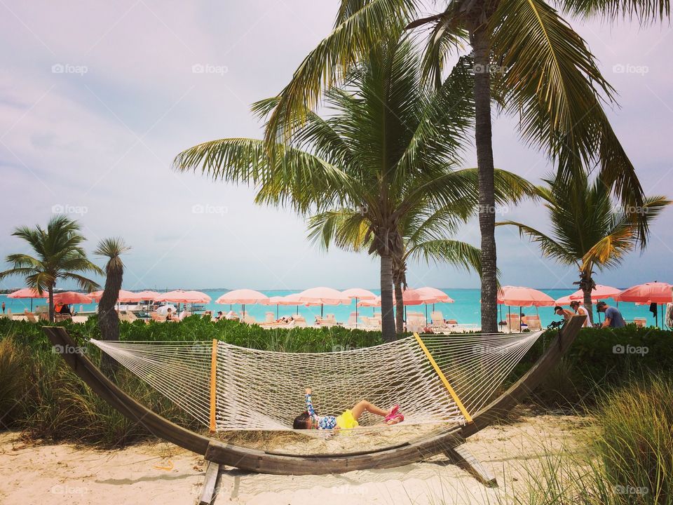 Tropical, Beach, Relaxation, Sand, Palm