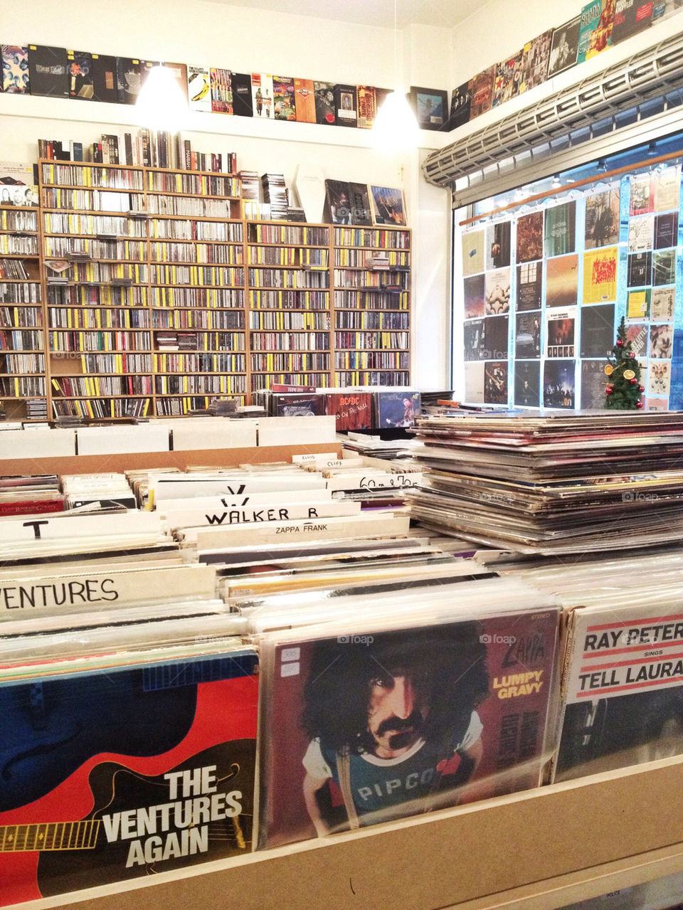 Second hand record store.