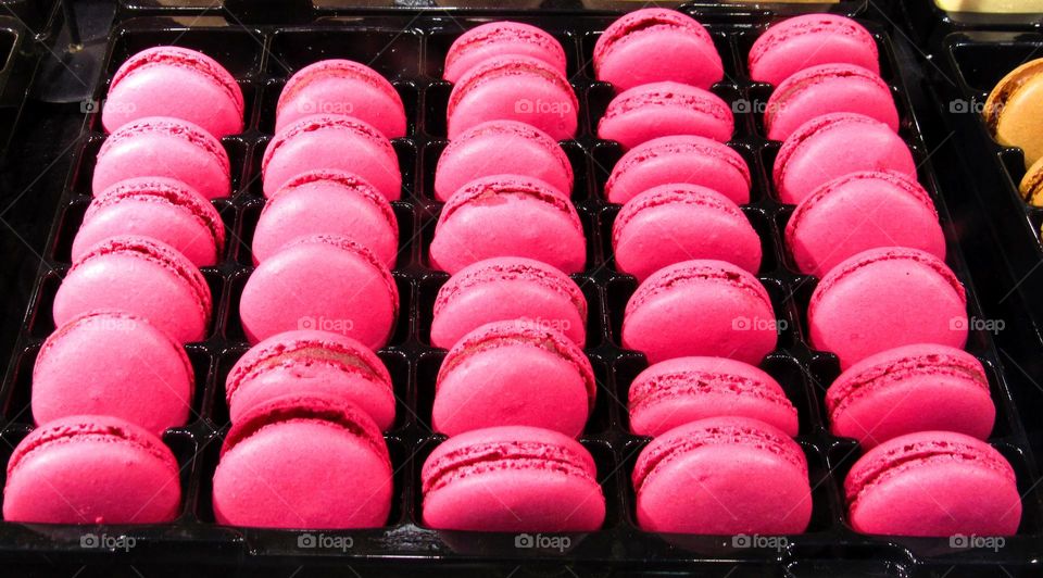 Row of macaroons