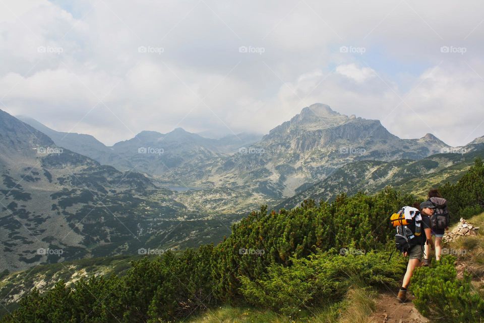 Hikers in the mountain