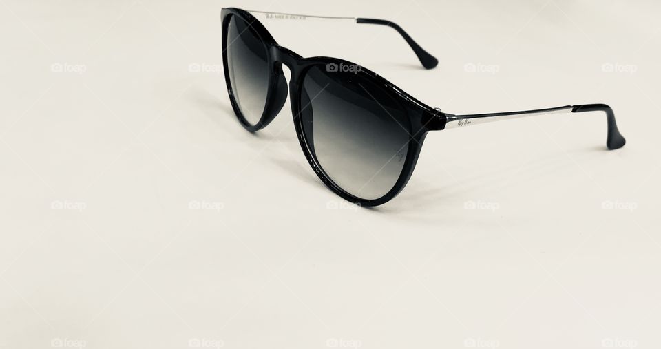 black shade sunglasses white background 