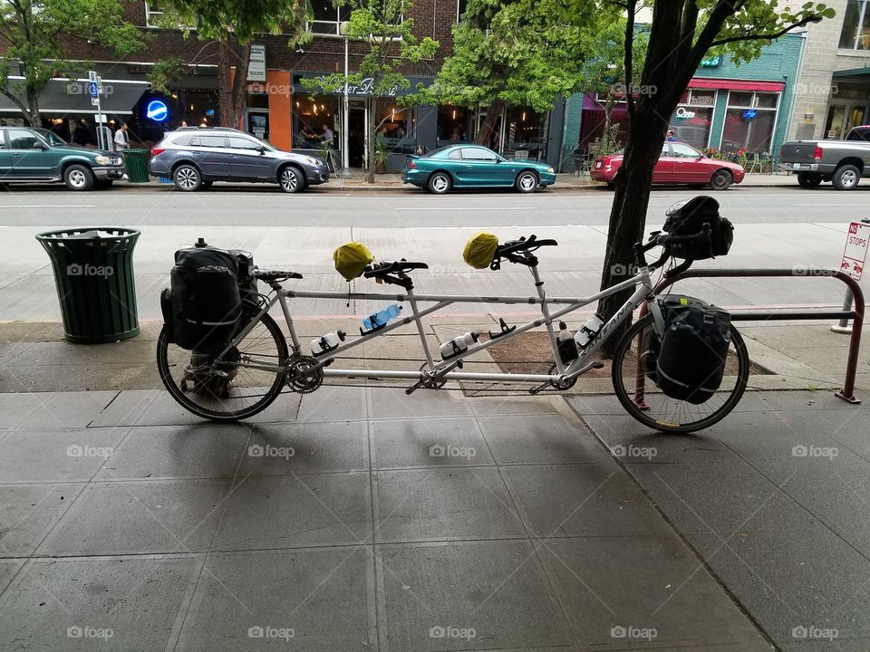 Three Seat Tandum Bicycle