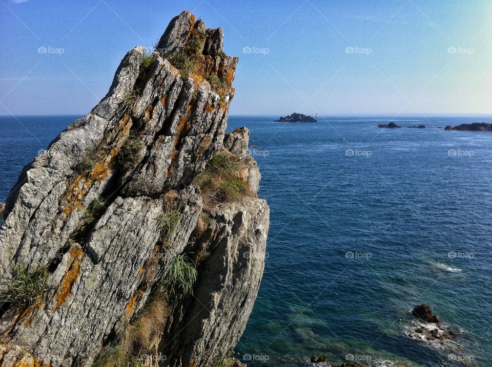 Cliff and beach 