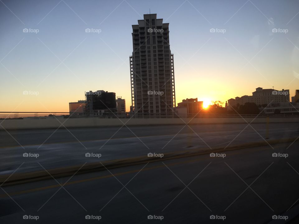 City sunrise