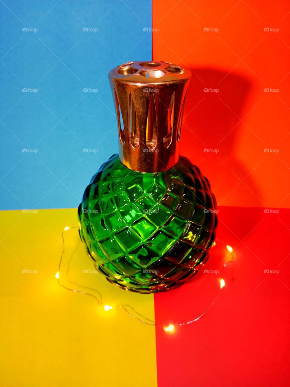 The beautiful green bottle.