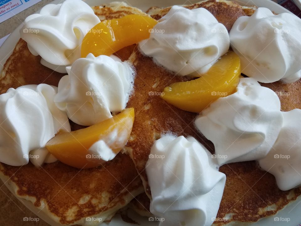 Peachy pancakes