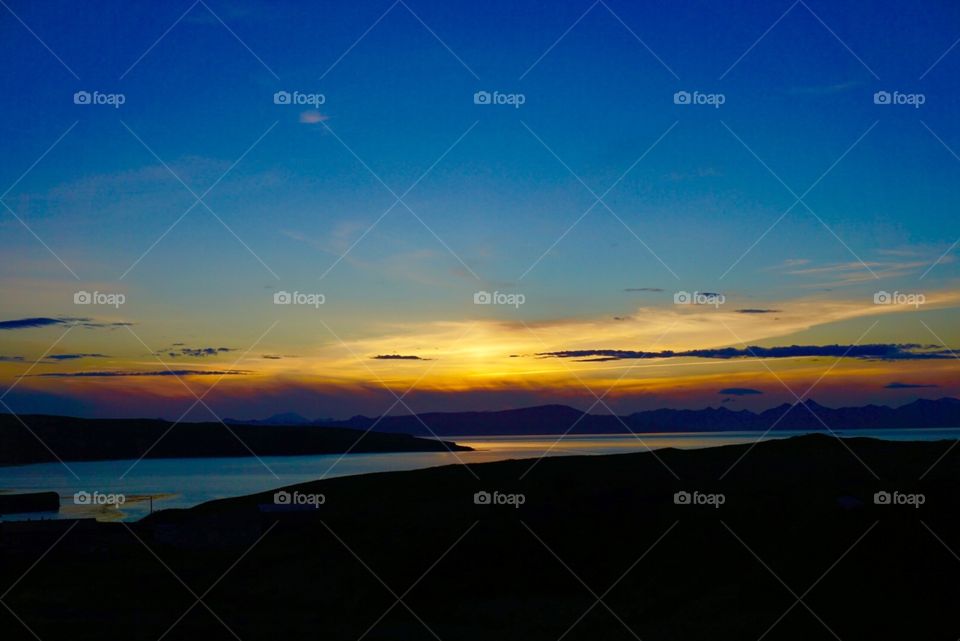 Sunset. Alaska 