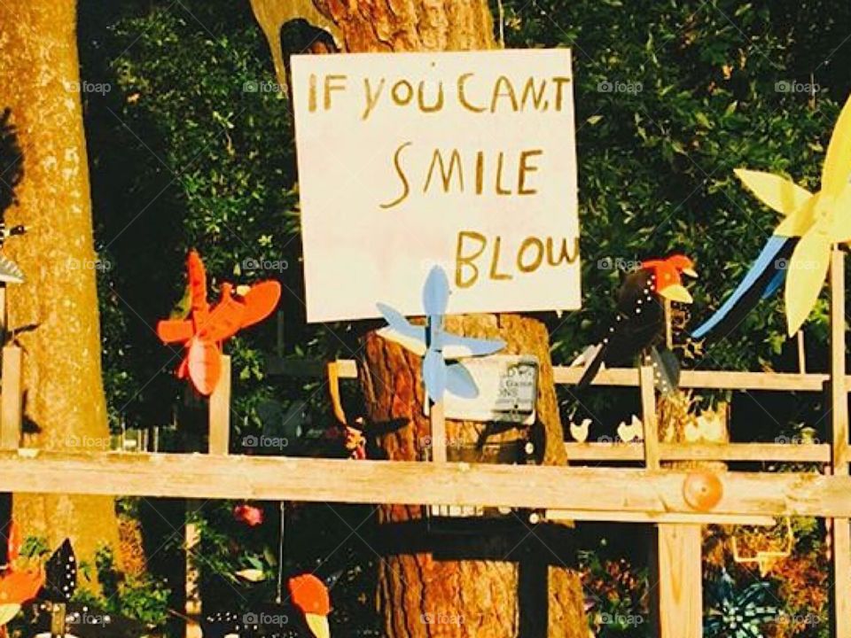 If you can’t smile 