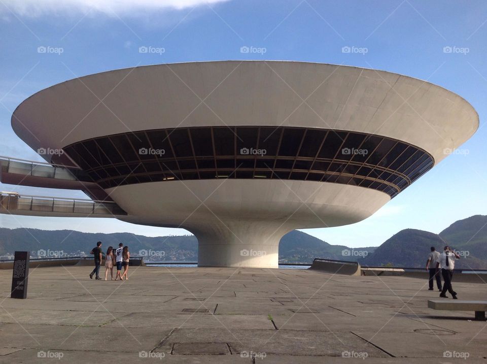 A view of the Museum of Contemporary Art, known as MAC, in Niteroi, former capital of the state of Rio de Janeiro