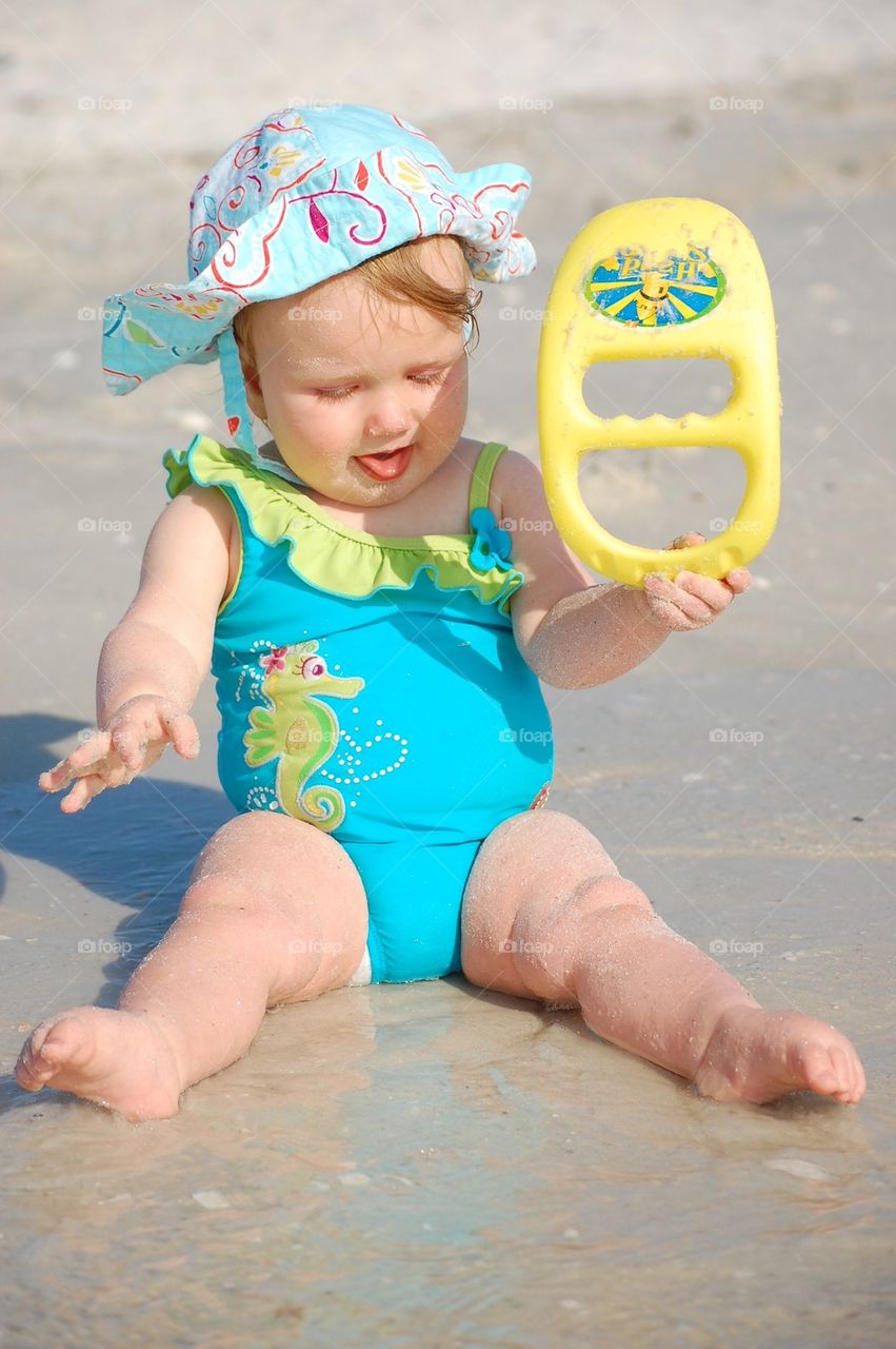 Baby beach bum