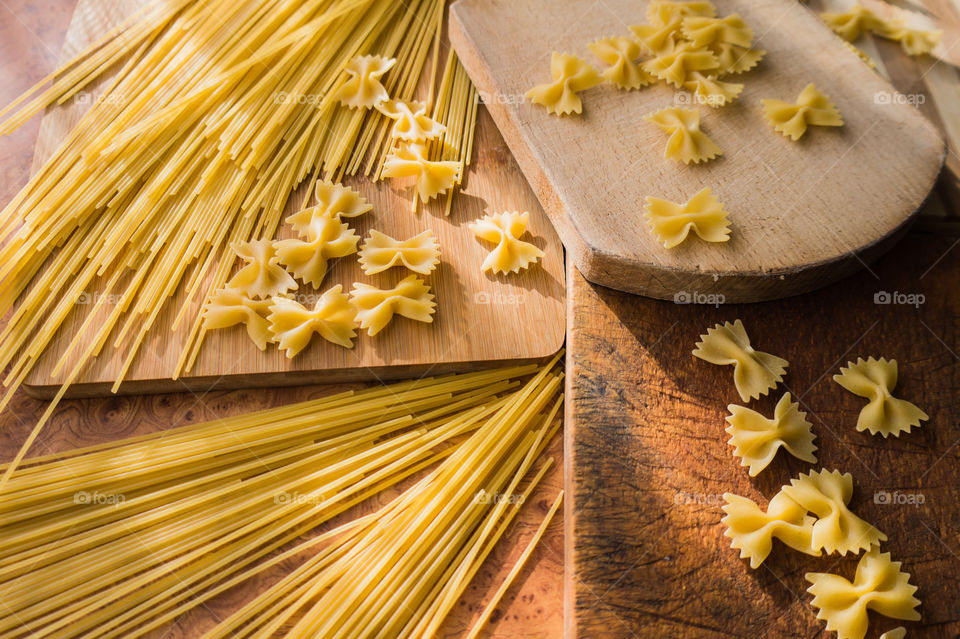 Different types of pasta