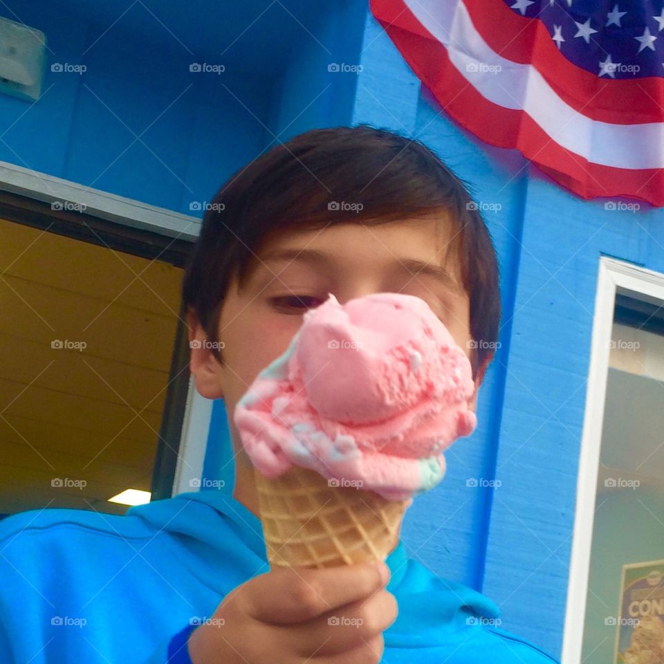 Boy & his Ice Cream!