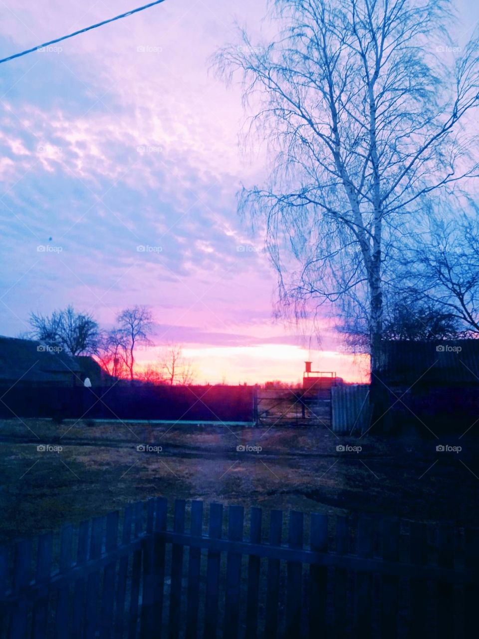 Magic of sunrise and sunset