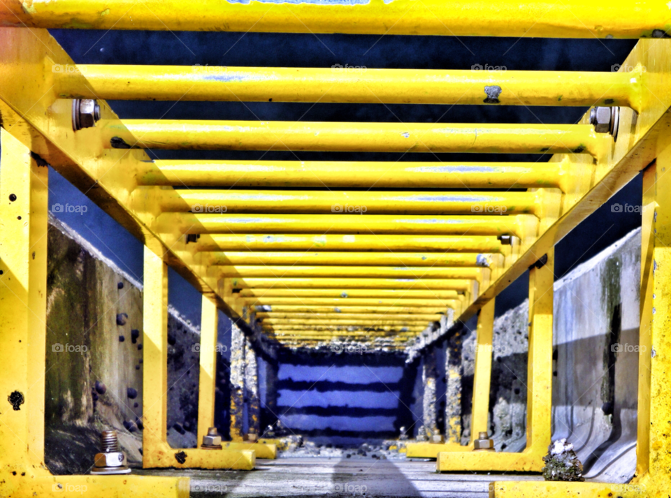 seahouses yellow metal sea by Raid1968