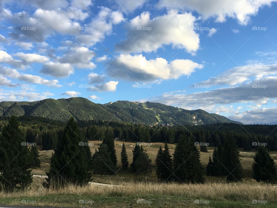 Mountain view in romania