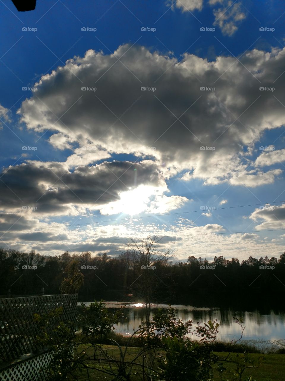 front porch view with grandbabies this evening