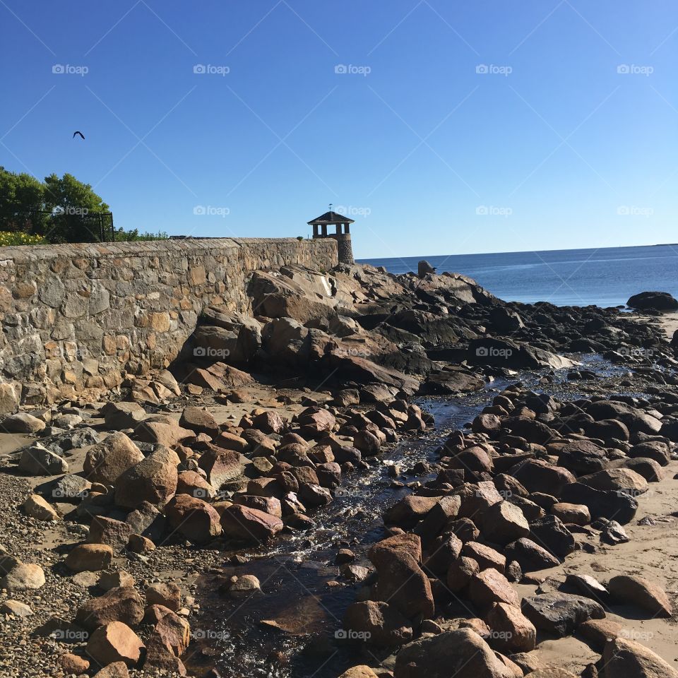 Rockport, Massachusetts early summer morning beach