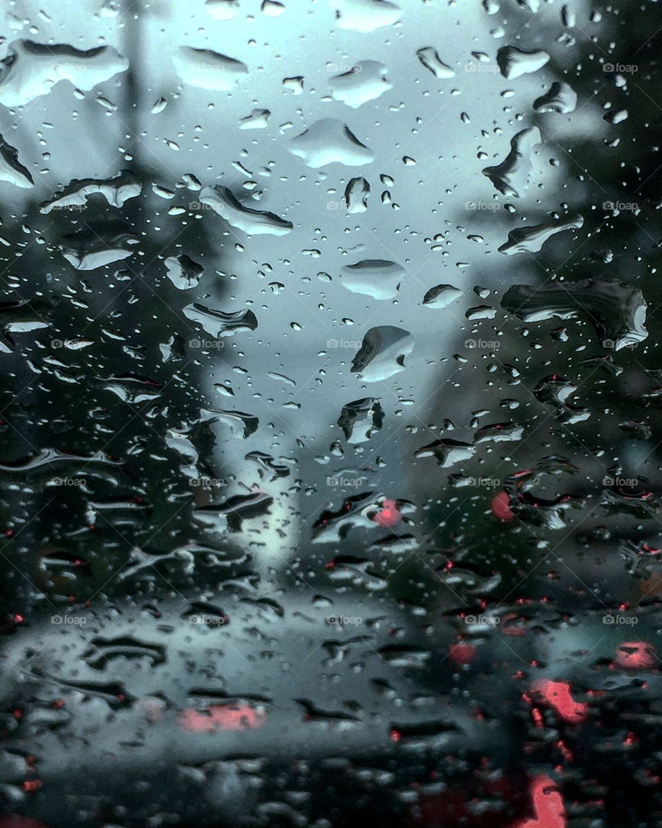 This is a picture of a rainy day in my way to work 