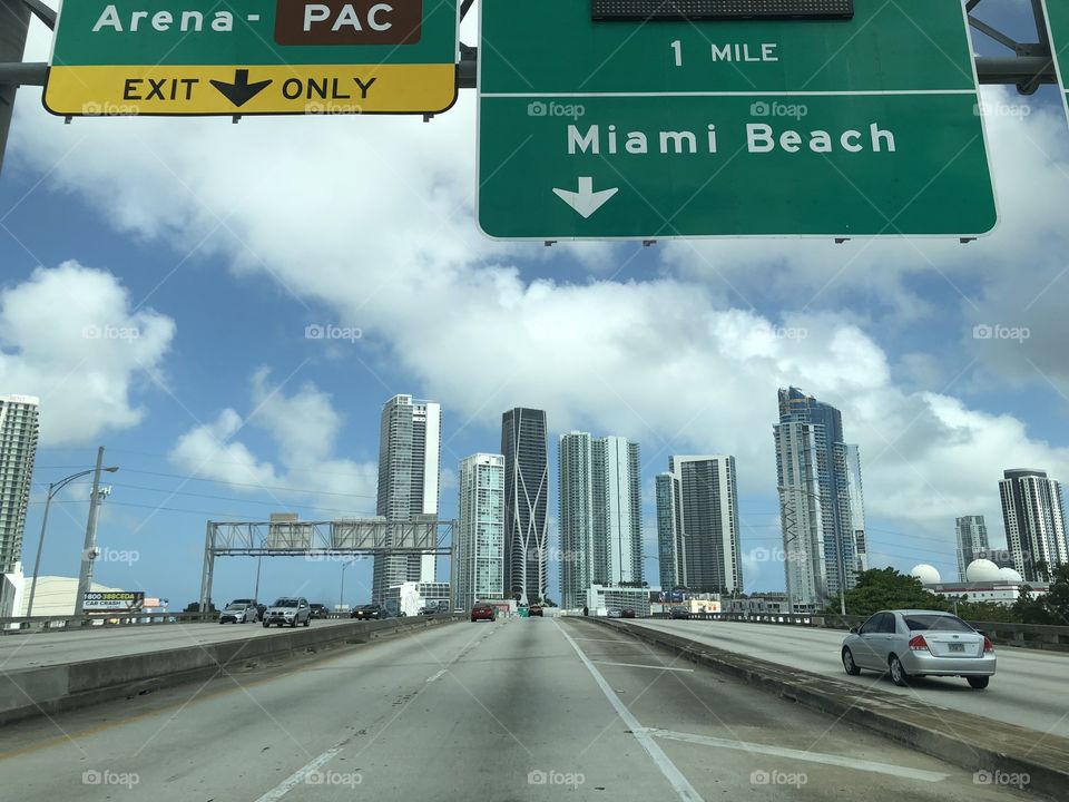 Miami Beach-avenida 