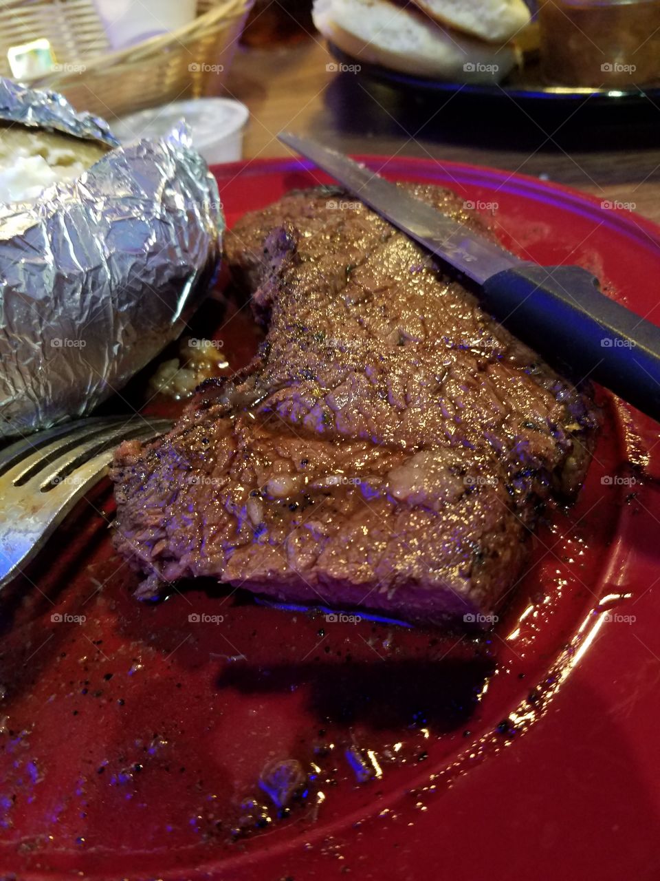 steak and potato dinner