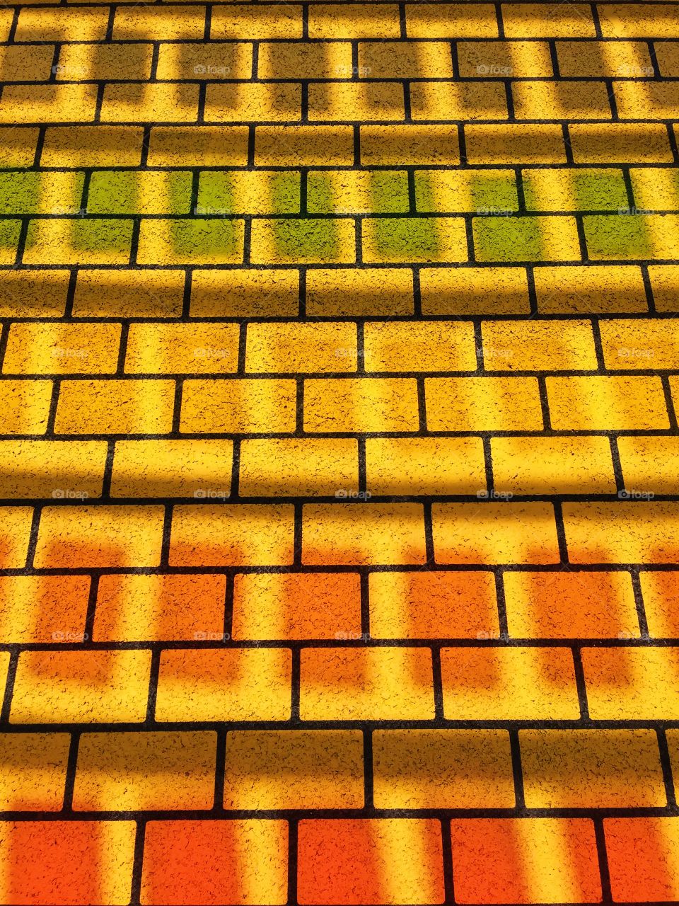 Yellow brick-rainbow road
