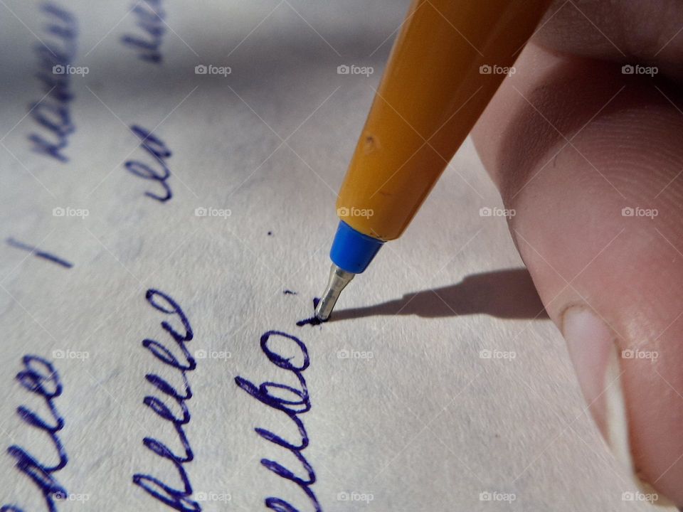 contrast of complementary colors, namely the contrast of blue and orange