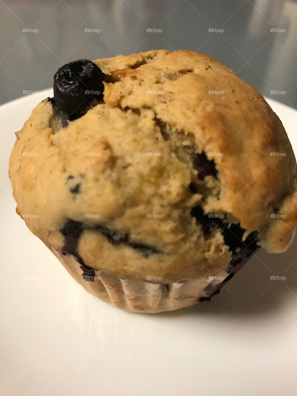 Warm, homemade muffin 