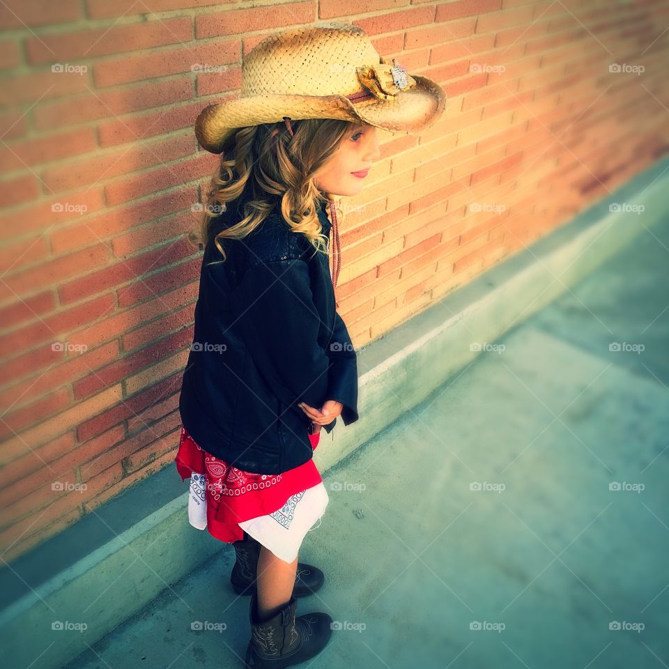 Cowgirl dress up day. Red ribbon week 