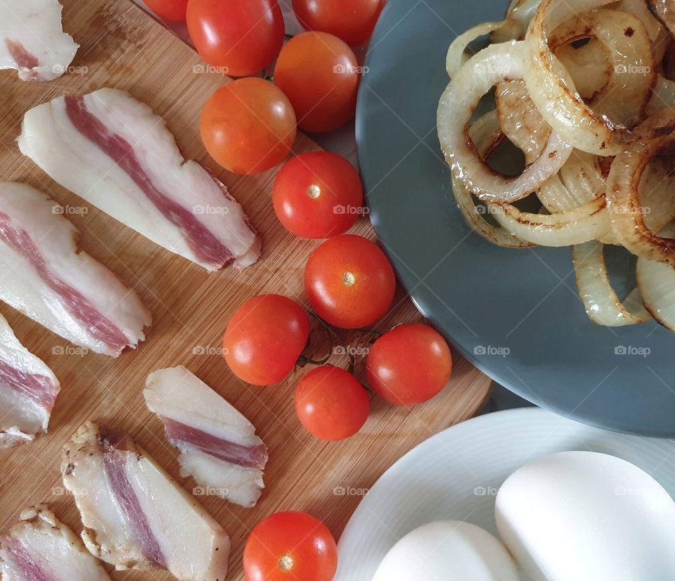 Rustic food ingredients