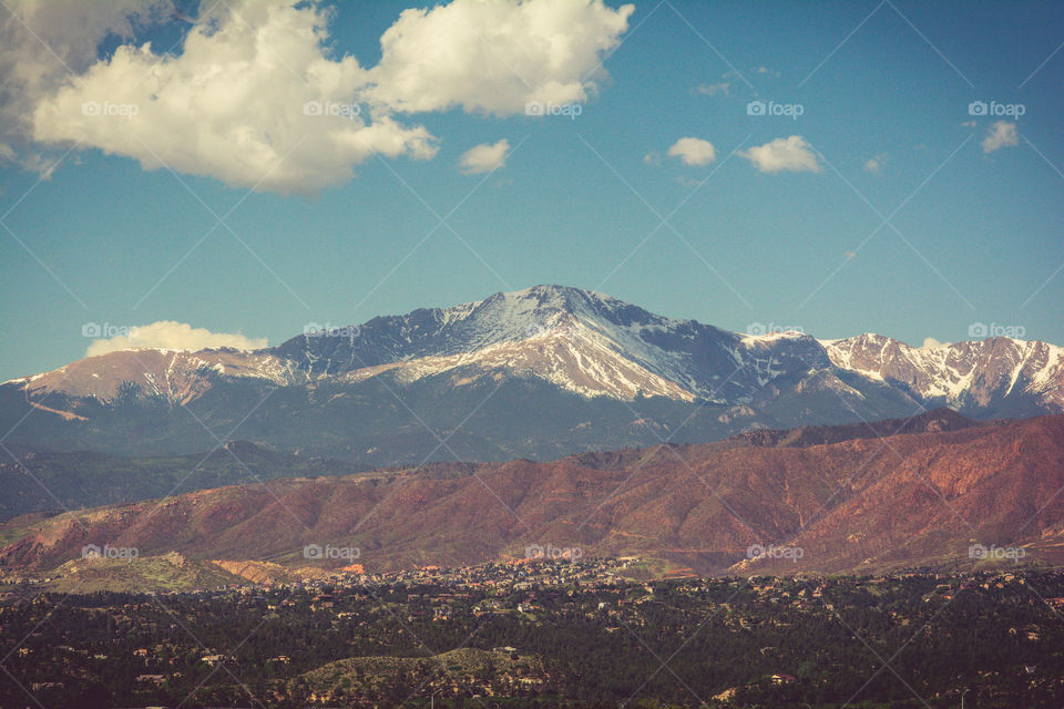 Mount Elbert from Colorado Springs, Colorado 