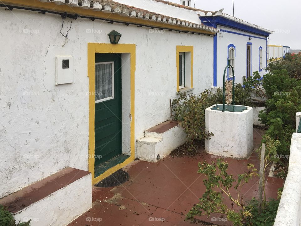 Typical old houses in Algarve