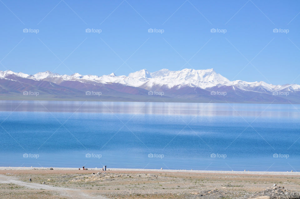 The Namtso lake in Tibet 