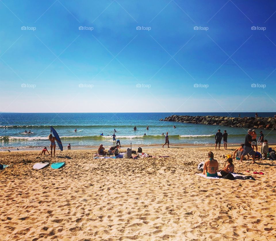 Sunny day at Noosa beach 