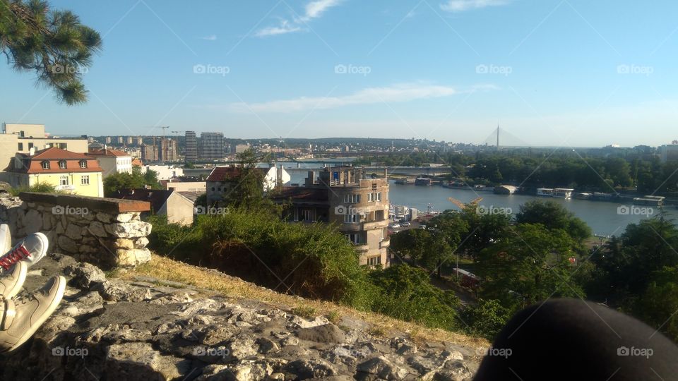 View of the river Sava in Belgrade