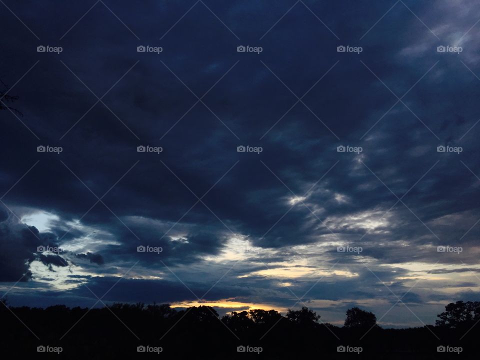Clouds at sunset 