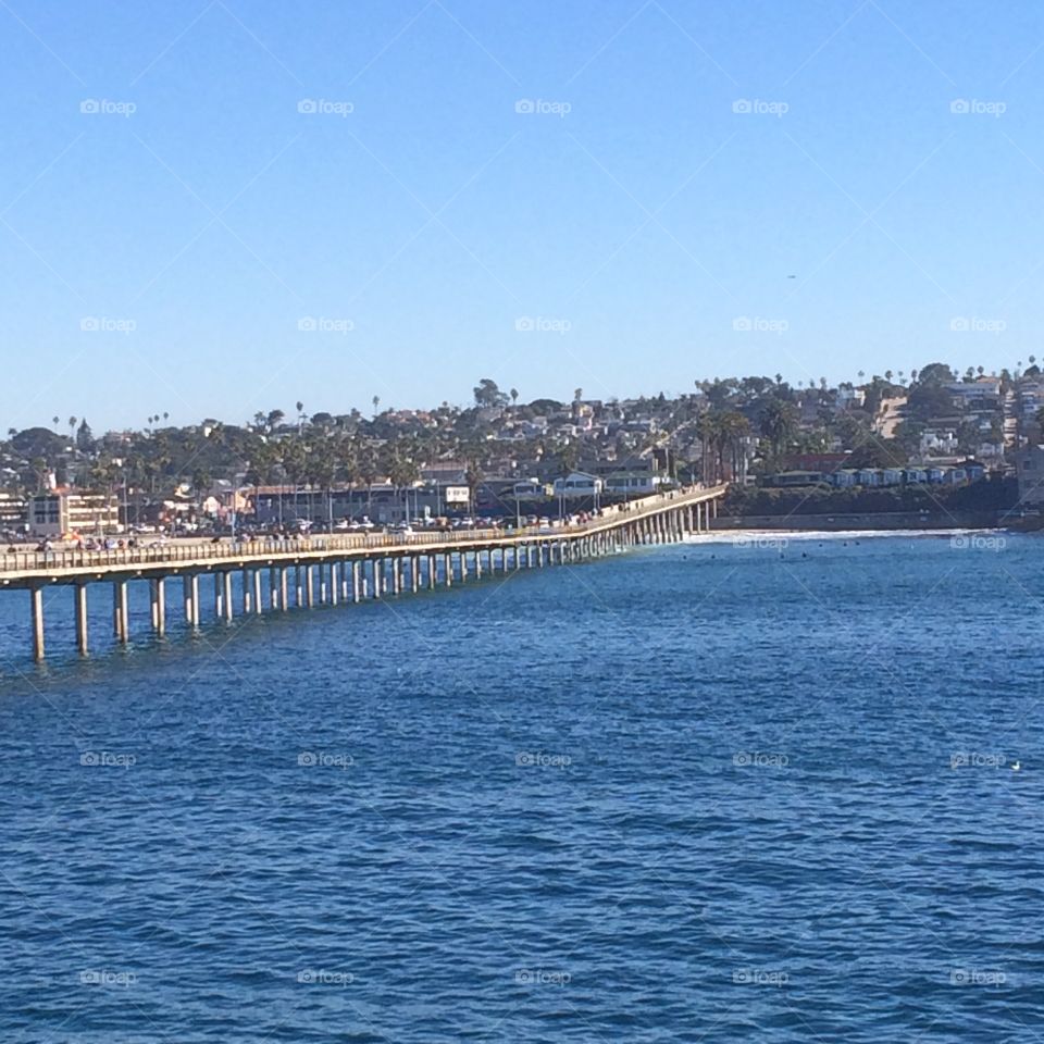 Pier at Ocean. Ocean Beach Pier