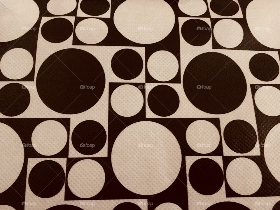 Black and White round patterns