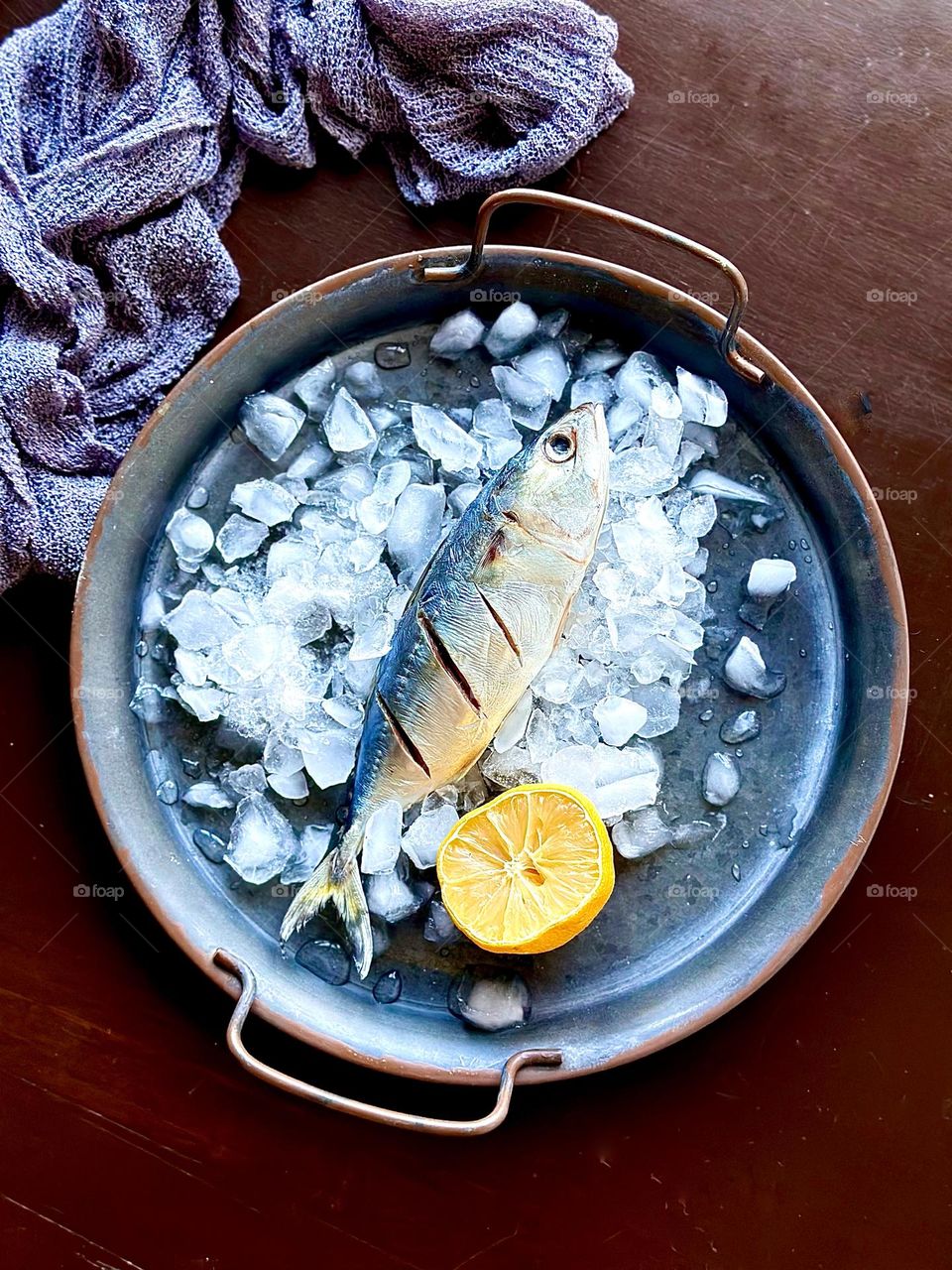 Mackerel fish getting ready for meal.