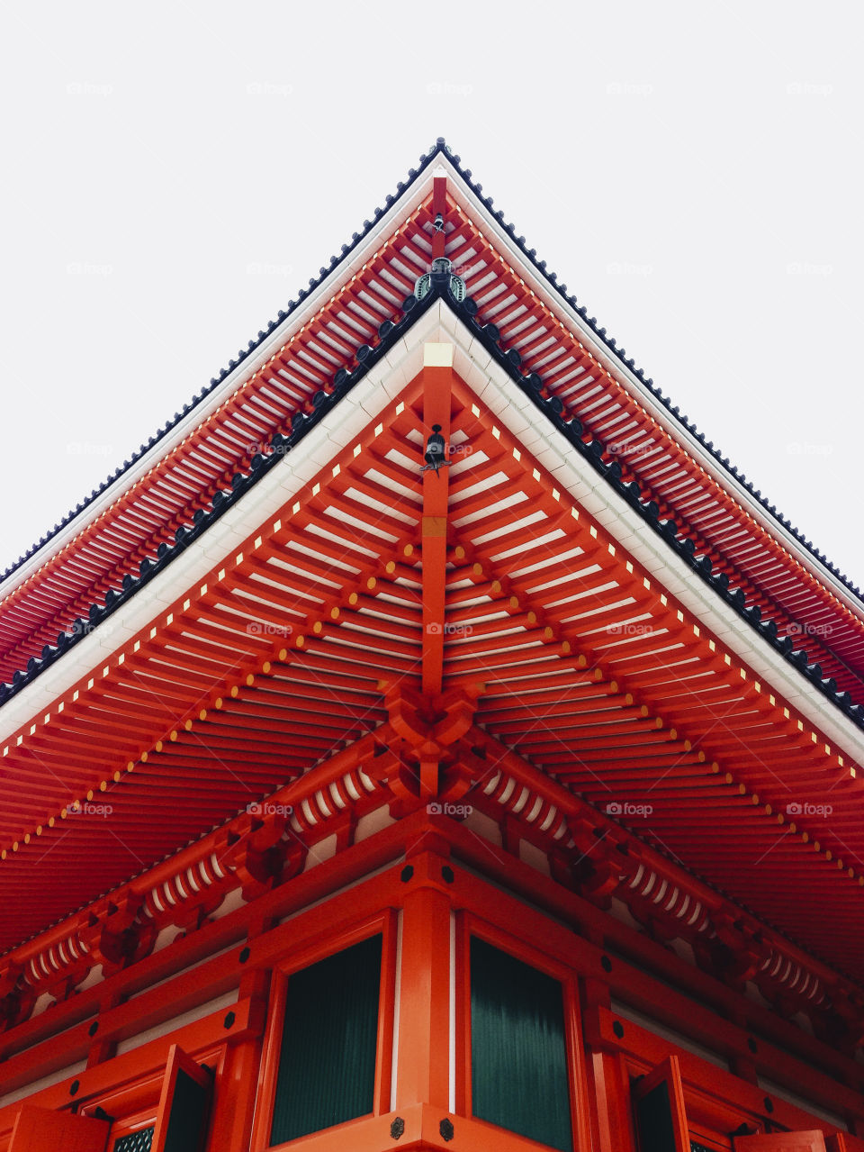 Temple. Temple roof in Koyasan, Japan