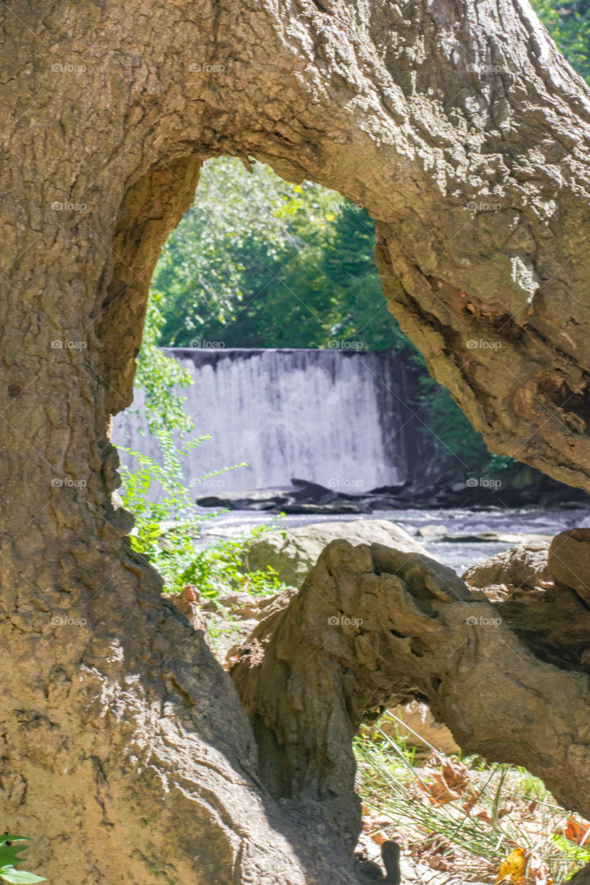 waterfall through a different view