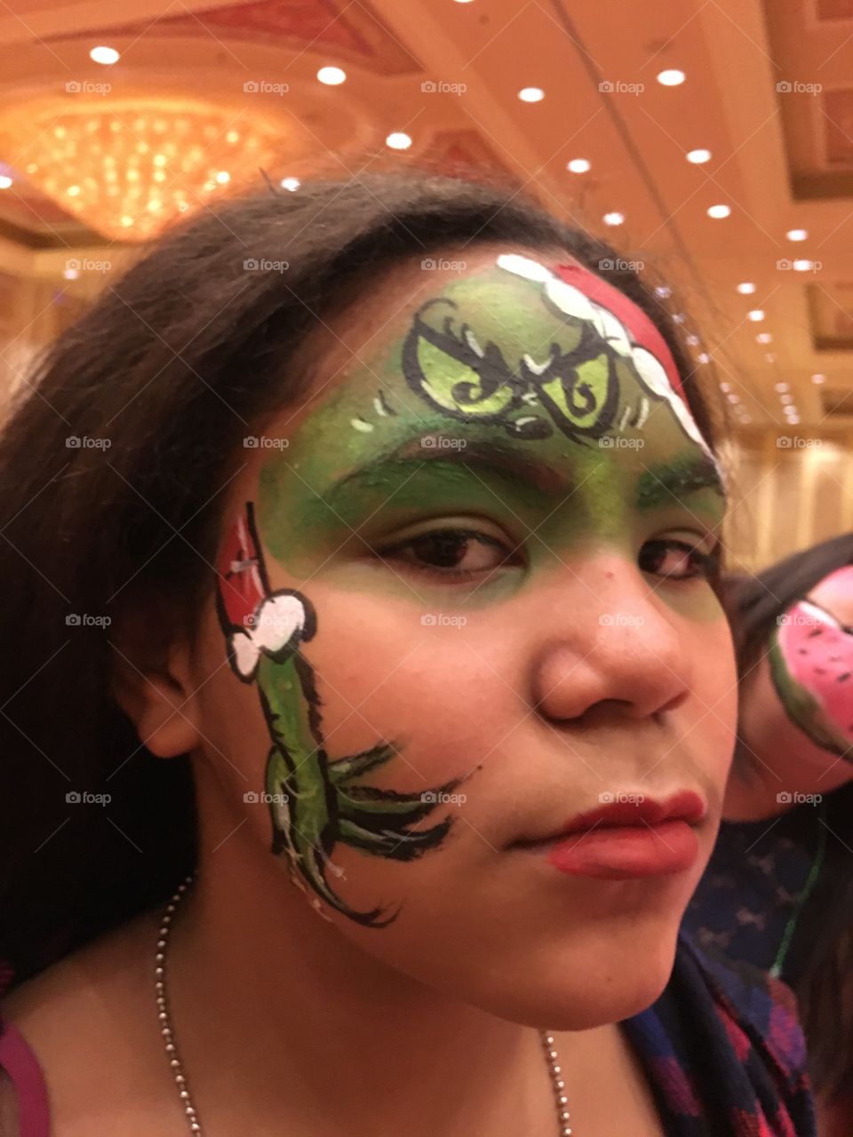 The Grinch Face Paint