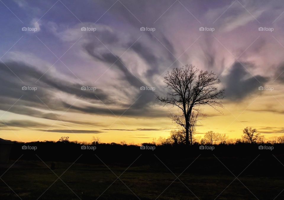 Clouds at sunset