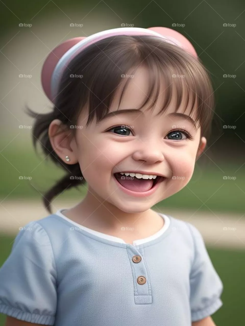 Beautiful happy baby girl