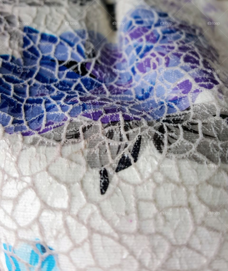 Antique fabric close up