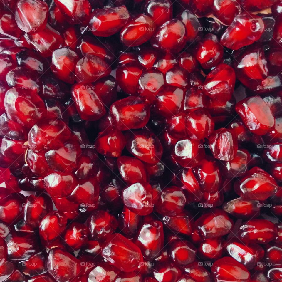 Red seeds seeds of pomegranate