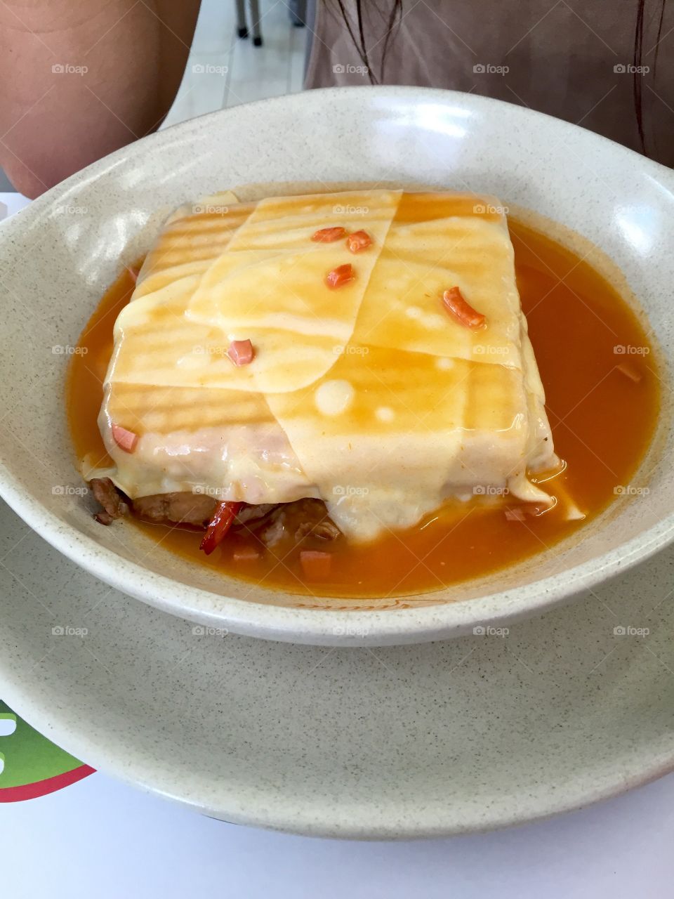 Typical dish from Portugal. Name: Francesinha 🙏