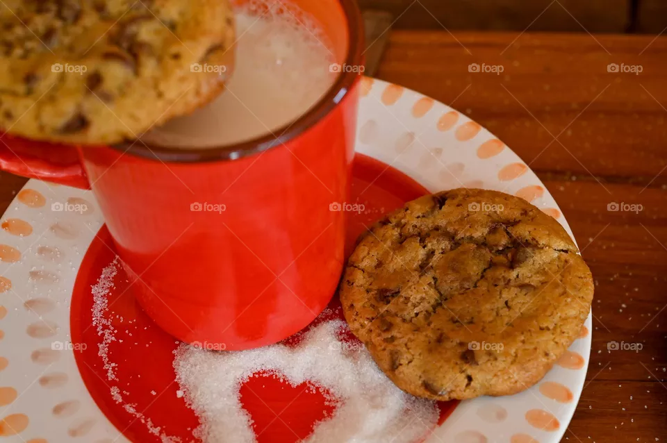 Cookie and milk