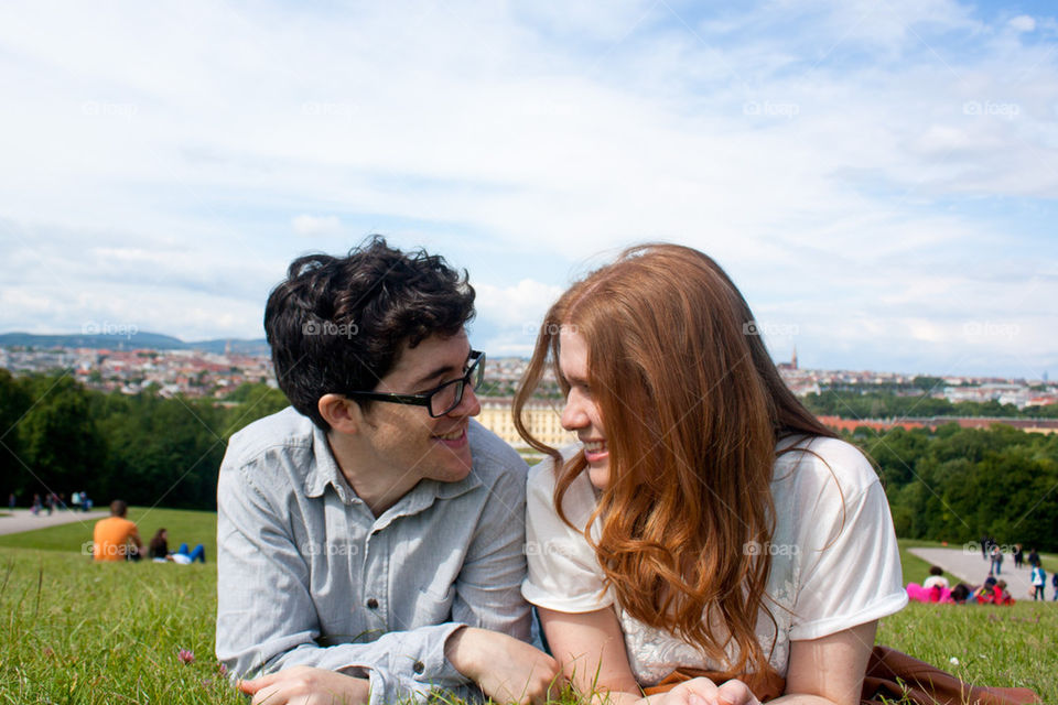 Laughing couple