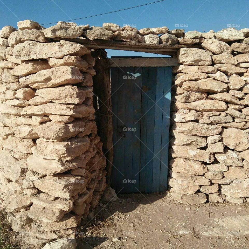 Old door in rural